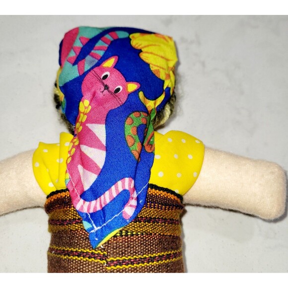 Authentic Mexican Doll 12in Tall Hand-Made Hecho En Morelos Mexico Traditional - Picture 4 of 6